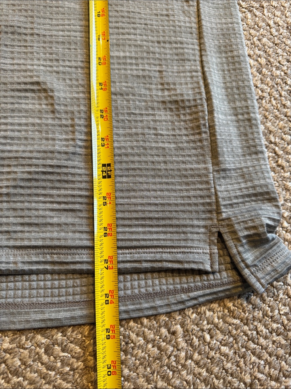 Micro-grid hoodie - lightweight - gray - Picture 5 of 9